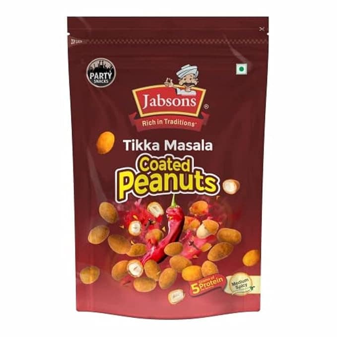 Jabsons Tikka Masala Coated Peanuts - 400 g