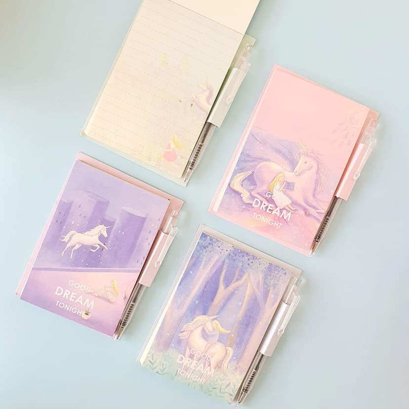 Rack Jack Unicorn Dream Memo Pad with Mini Pen - Green view 5