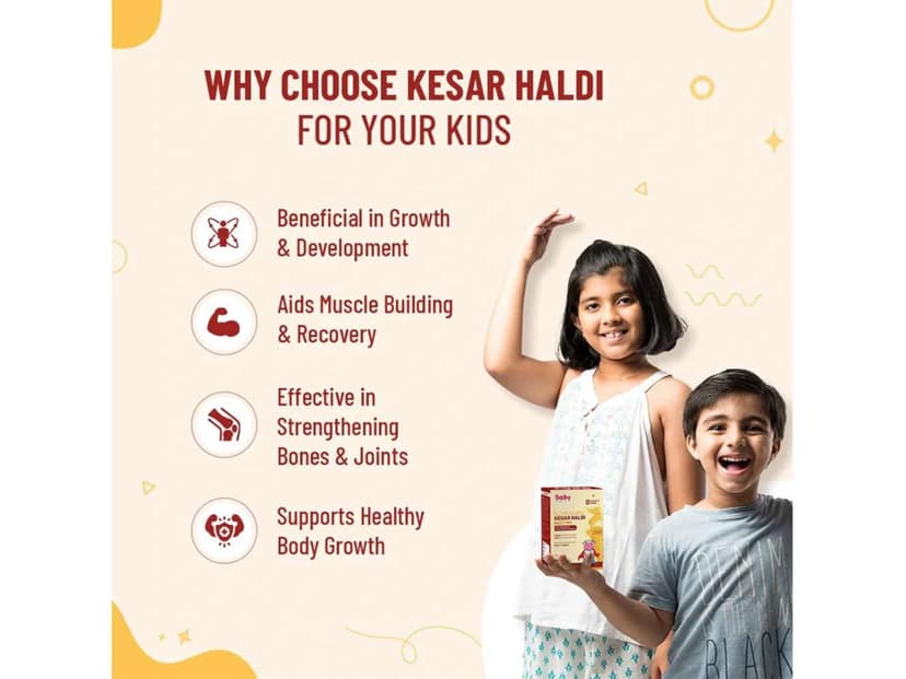 BabyOrgano Nutriverse Kesar Haldi Trial Pack 7g x 5 Sachets. view 4