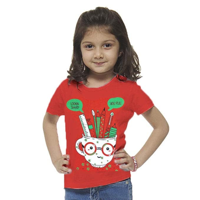 Crazyon girls cotton tshirts tops dress combo pack of 5 view 4