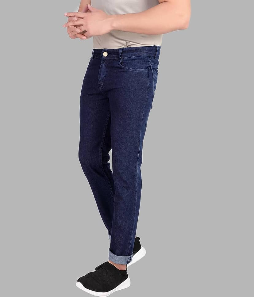 RAGZO Slim Fit Basic Men's Jeans - Dark Blue ( Pack of 1 ) view 2