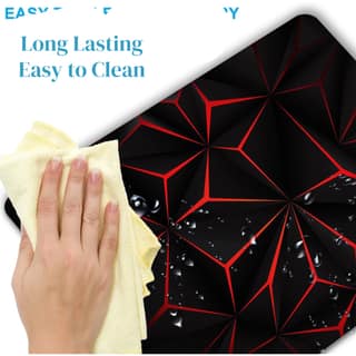 Flixx 3mm Non-Slip Laptop & Desktop Mouse Pad Flixx 3mm Non-Slip Laptop & Desktop Mouse Pad - Black Abstract