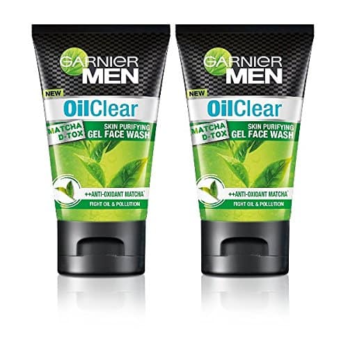 Garnier Men Oil Clear Matcha D-Tox Skin Purifying Gel Face Wash, 100 G view 2