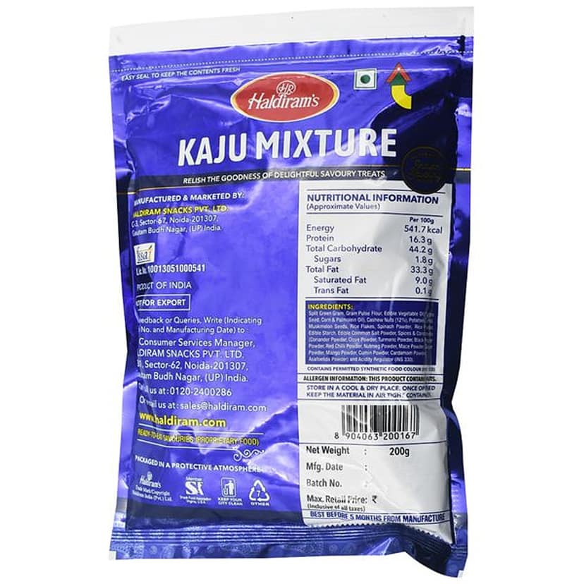 Haldiram Namkeen - Kaju Mixture, 200 G view 2
