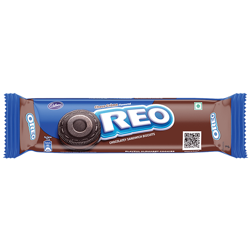 Cadbury Oreo Chocolate Flavour Creme Sandwich Biscuit, 113.75 G view 2