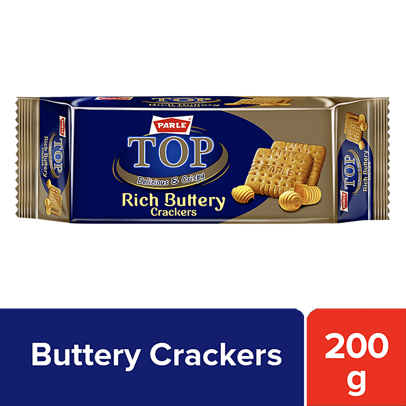 Parle Top Rich Buttery Crackers, 200 g Pouch