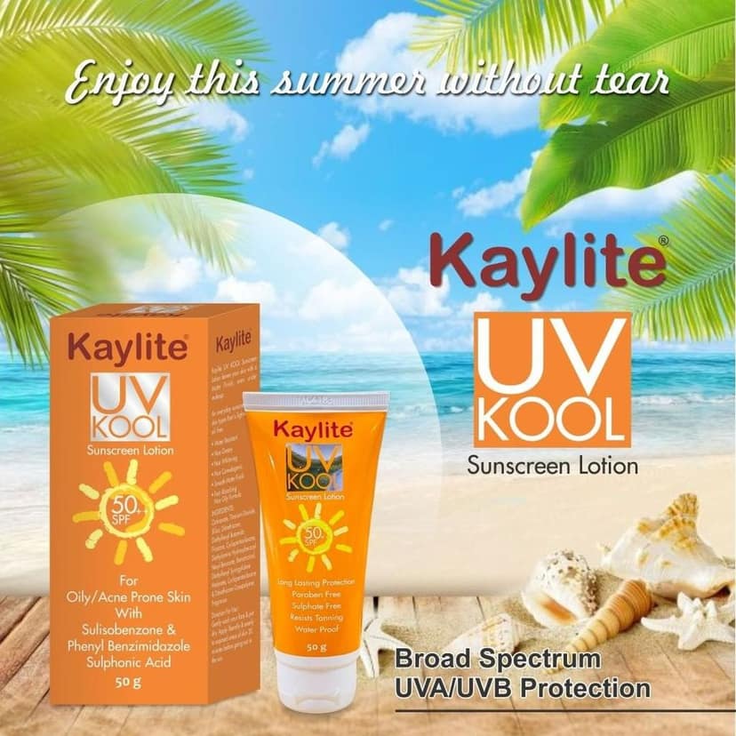 Kaylite Safe Sun Sunscreen Cream SPF 50 PA++,UVA & UVB, 50 GM view 4