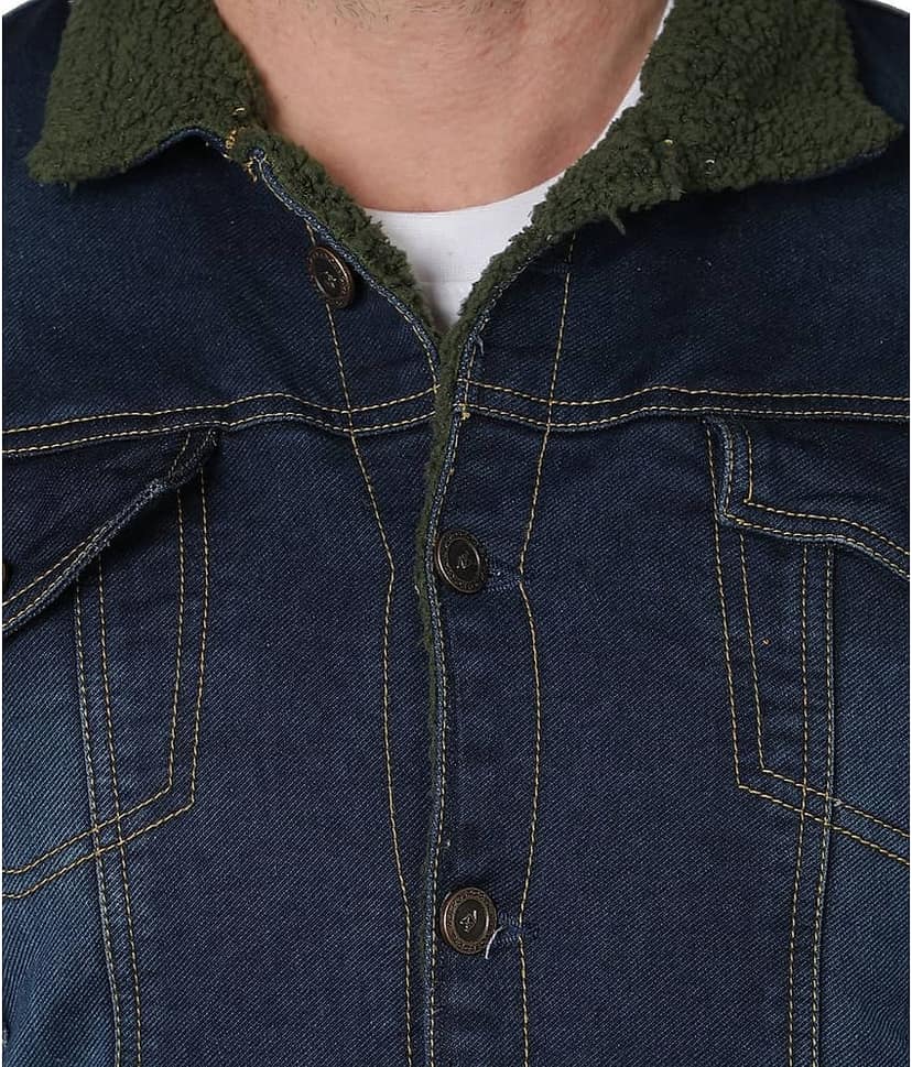 NUEVOSPORTA - Yellow Denim Regular Fit Men's Denim Jacket ( Pack of 1 ) view 2