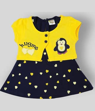 NammaBaby Pack of 1 Baby Girls Cotton Blend Dresses ( Yellow )
