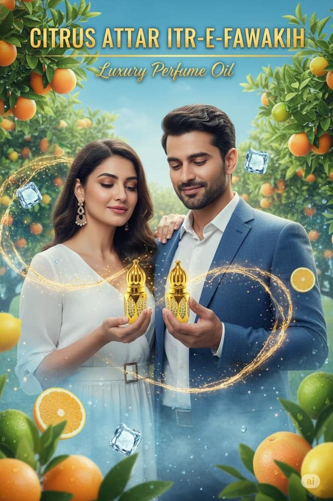Lemon Attar | Nimbu Fragance - Fresh & Long Lasting Lemon Fragance for Men & Women | Alcohol-Free by LinBerlin view 3