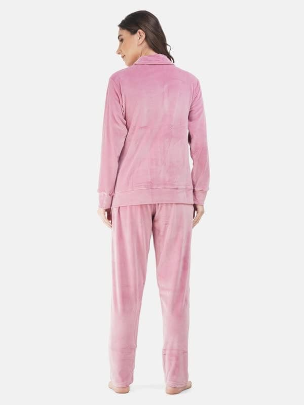 KOI Velvet Track suit (Relaxed, XL, Pink) view 6