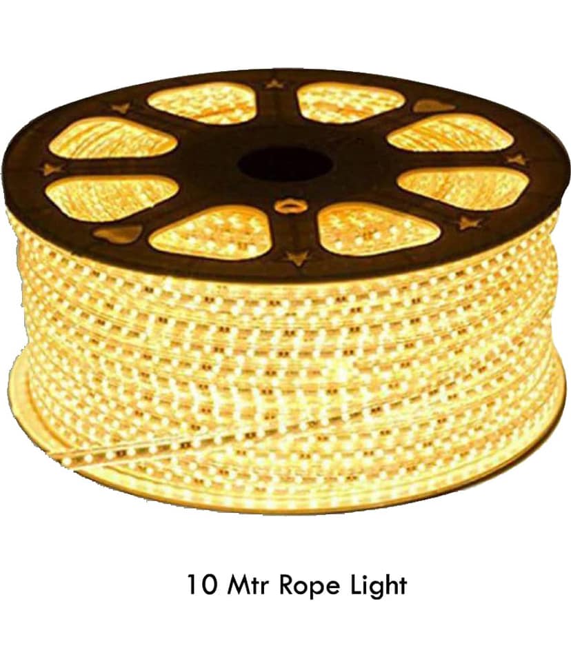 EKRAJ Yellow 10 Mtr LED Rope Light ( Pack of 1 )