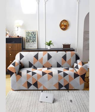 Cortina 2 Seater Polyester Sofa Cover ( Pack of 1 )