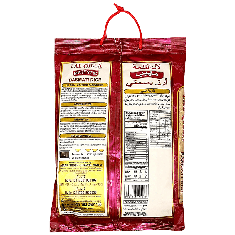 Lal Qilla Basmati Rice - Majestic, 5 Kg 5Kg view 2