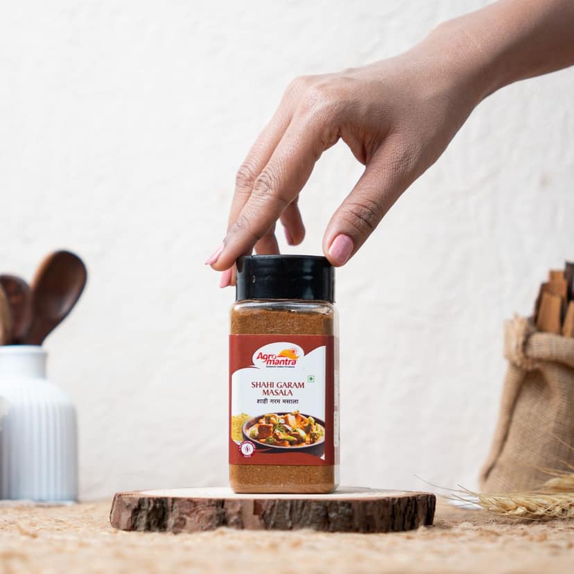Agro Mantra Shahi Garam Masala Spice Mix 100g | Rich & Aromatic Blend | Perfect for Curries, Biryani, Marinades & Snacks | Authentic Indian Flavor | Fresh & Preservative-Free (pack of 3) view 4