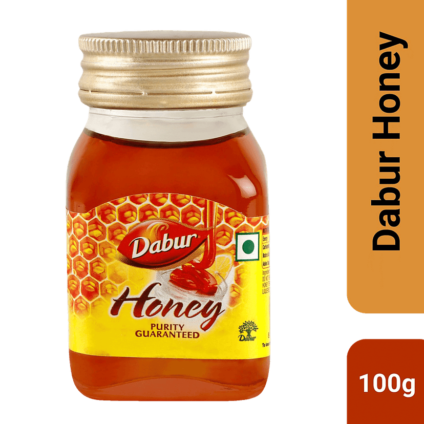 Dabur 100% Pure Honey - Worlds No. 1 Honey With No Sugar Adulteration, 100 G Bottle