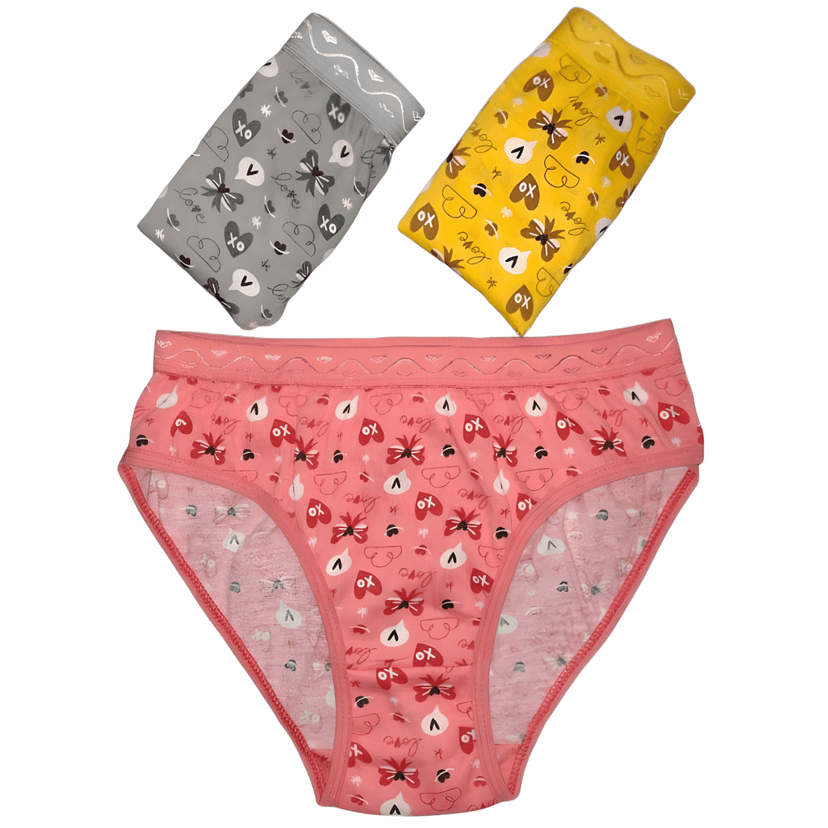 Maxolity® Women Panty Combo Hipster Innerwear Soft Stretchable Panties multicolour,panties for women & Girl Cotton pack of 3 view 3