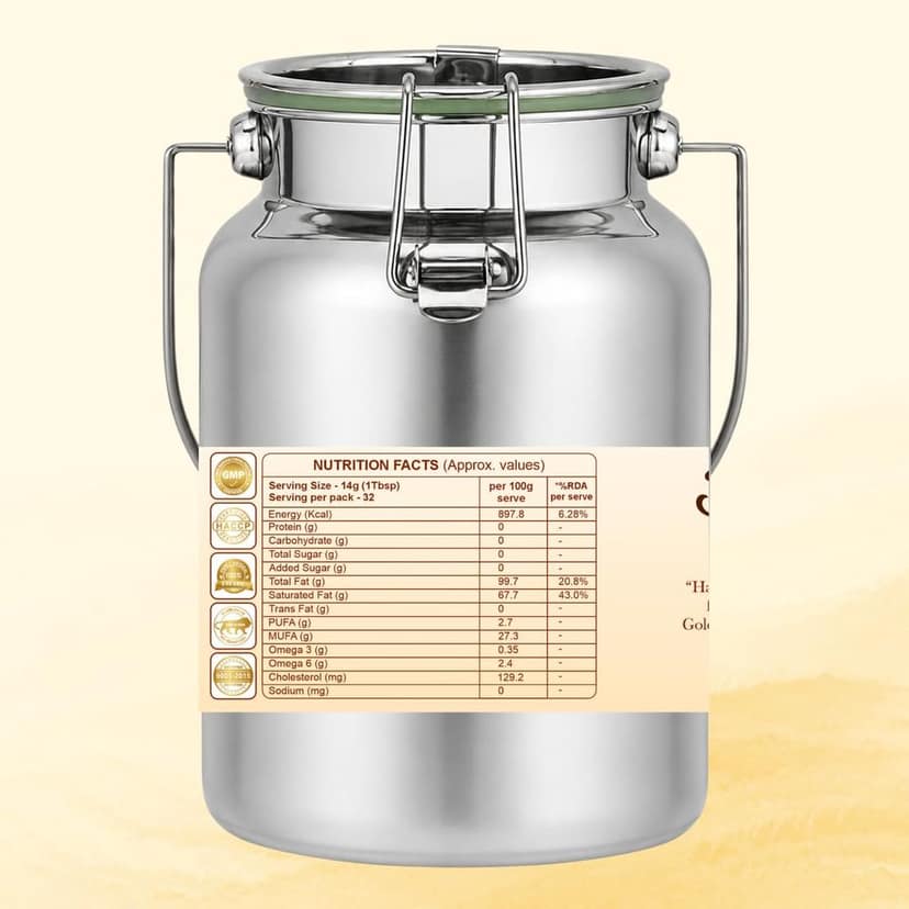Bilonaa Cow Ghee – Pure A2 Desi Traditional Bilona Method view 2