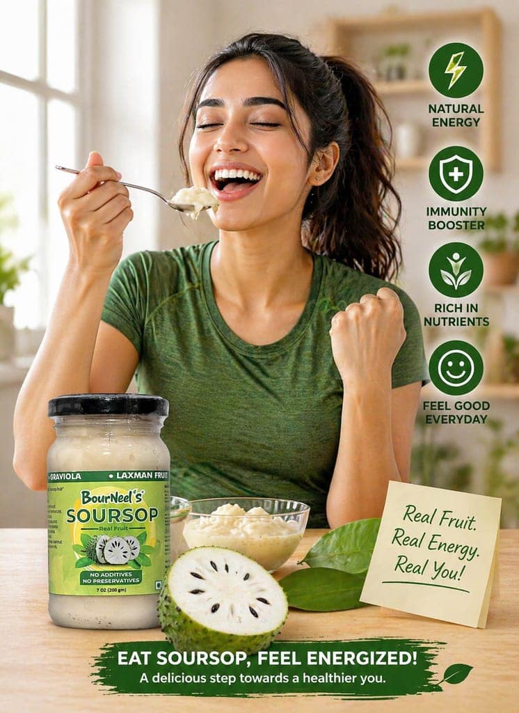 BourNeel's® Soursop Fruit Jar 200gm Pack of 1 | No Preservatives | Graviola Laxman Phal Fruit | High Vitamin C | view 10