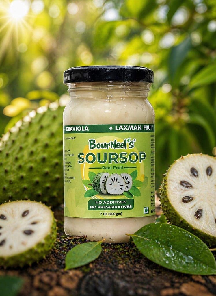 BourNeel's® Soursop Fruit Jar 200gm Pack of 1 | No Preservatives | Graviola Laxman Phal Fruit | High Vitamin C | view 3