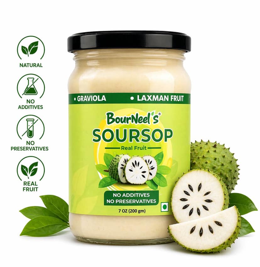 BourNeel's® Soursop Fruit Jar 200gm Pack of 1 | No Preservatives | Graviola Laxman Phal Fruit | High Vitamin C | view 4