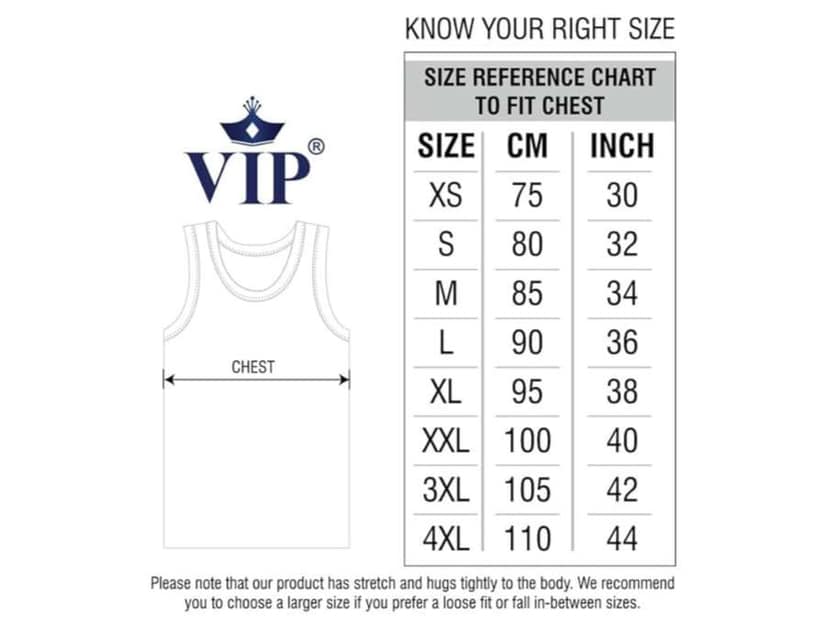 VIP Supreme Men's 100% Cotton White Vest, Moisture Absorbent Inner wear for Men - Pack of 4 - M view 2