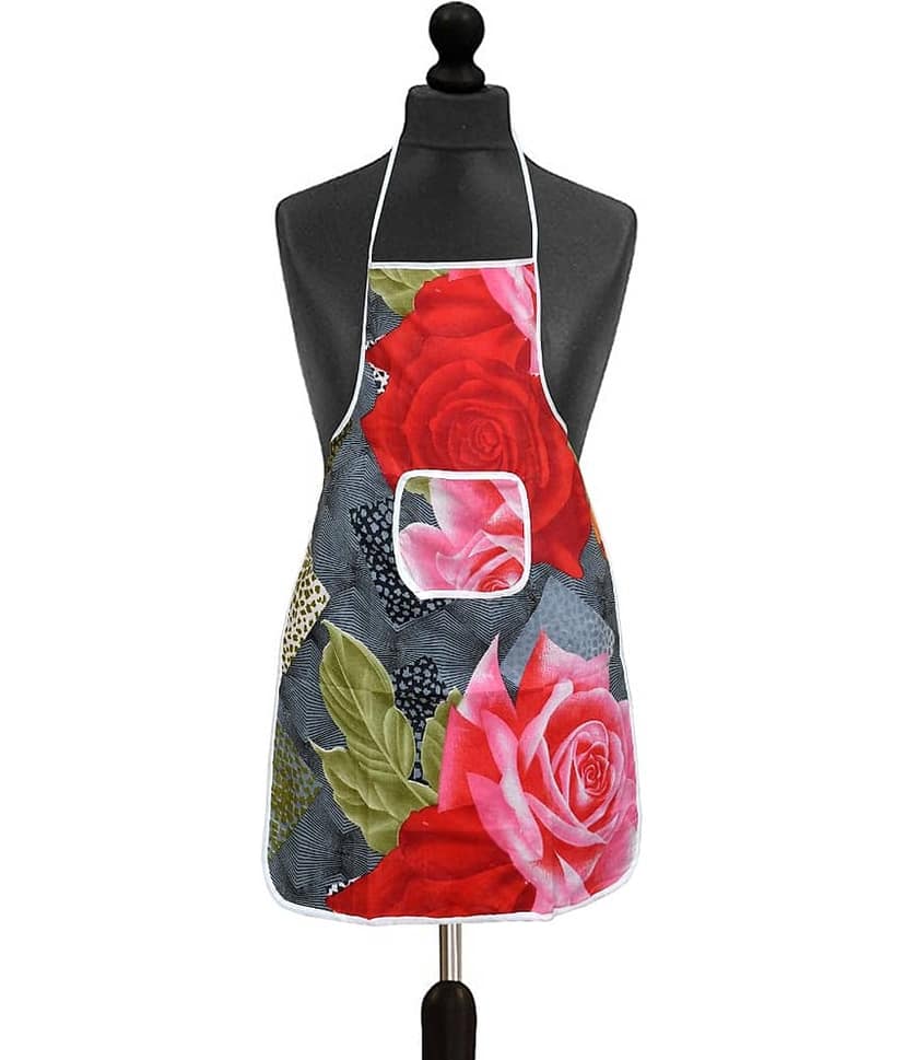 Aazeem Set of 3 Multi Printed Poly Cotton Apron view 2