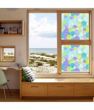 Asmi Collection Self Adhesive Printed Privacy Frosted Glass Film Window Sticker ( 60 x 120 cms )