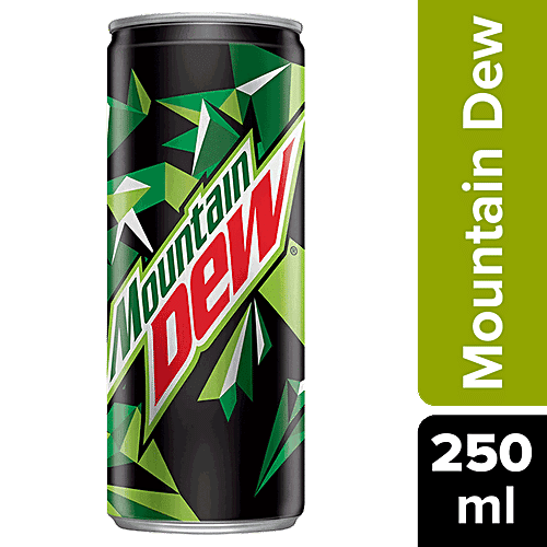 Mountain Dew Soft Drink, 250 ml Can
