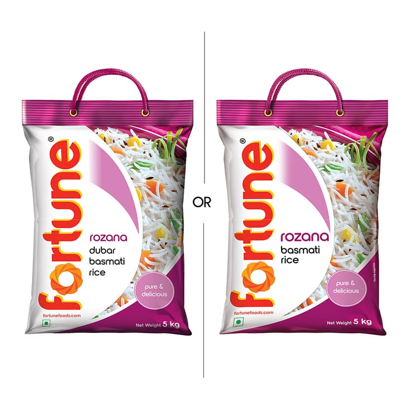 Fortune Rozana Dubar Basmati Rice, 5 Kg Pouch