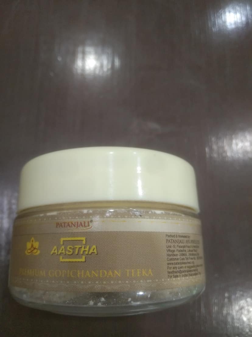 Patanjali Aastha Premium gopichandan teeka