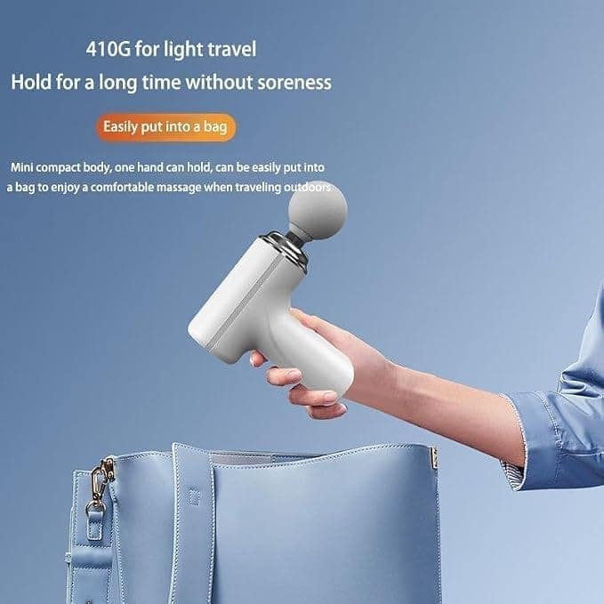 Handheld Massage Gun with 4 Attachments, Portable Muscle Massager view 2