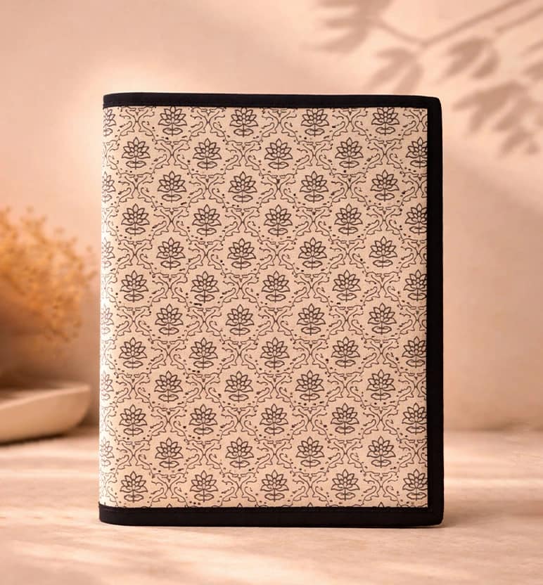 Traditional handcrafted Fabric File Folder – floral printed