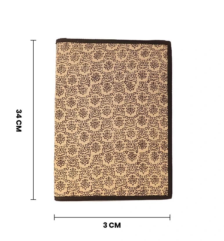 Traditional handcrafted Fabric File Folder – floral printed view 6