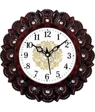 shivaira Circular Analog Wall Clock