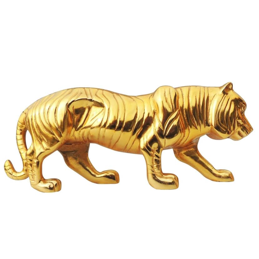 Aluminium Home Decorative Tiger Showpiece Statue (ANMAS261 G) view 5