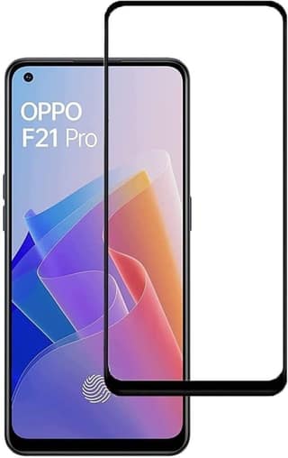 PLUGTECH Advanced Tempered Glass With Anti-Explosion 9H Hardness Edge-To-Edge Coverage Screen Guard for OPPO F21PRO
