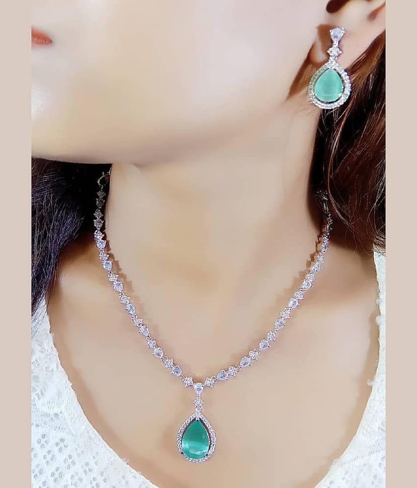 Ladymania Pink Alloy Necklace Set ( Pack of 1 ) view 2
