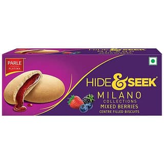 Parle Hide & Seek - Milano Centre Filled Mixed Berries Biscuits, Rich Taste, 75 G