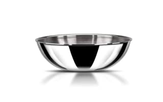Stahl Triply Stainless Steel Artisan Tasla | Premium Triply Induction Kadhai for Everyday Cooking (Size - 24cm/2.4ltr) by Mahavir Home Store