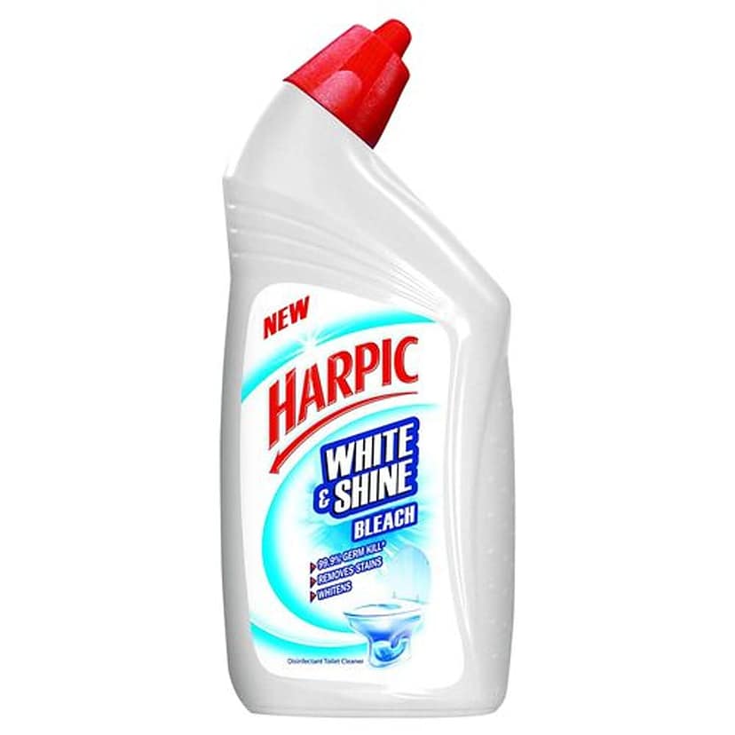 Harpic White & Shine Disinfectant Toilet Cleaner Bleach, 500 Ml view 2