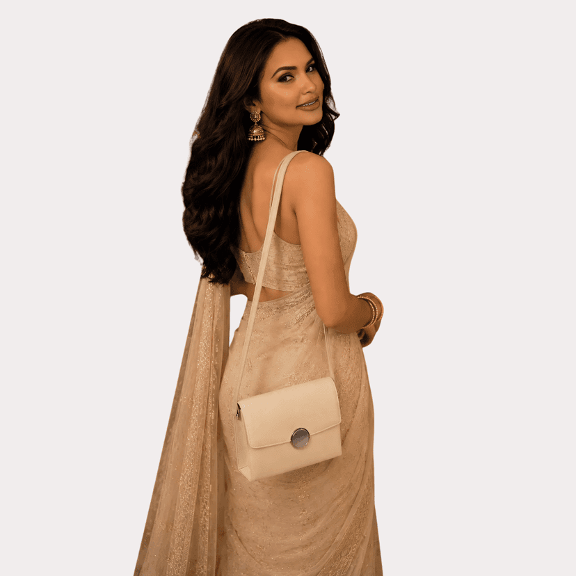 Ivory Aura Elegant Sling Clutch Bag view 2