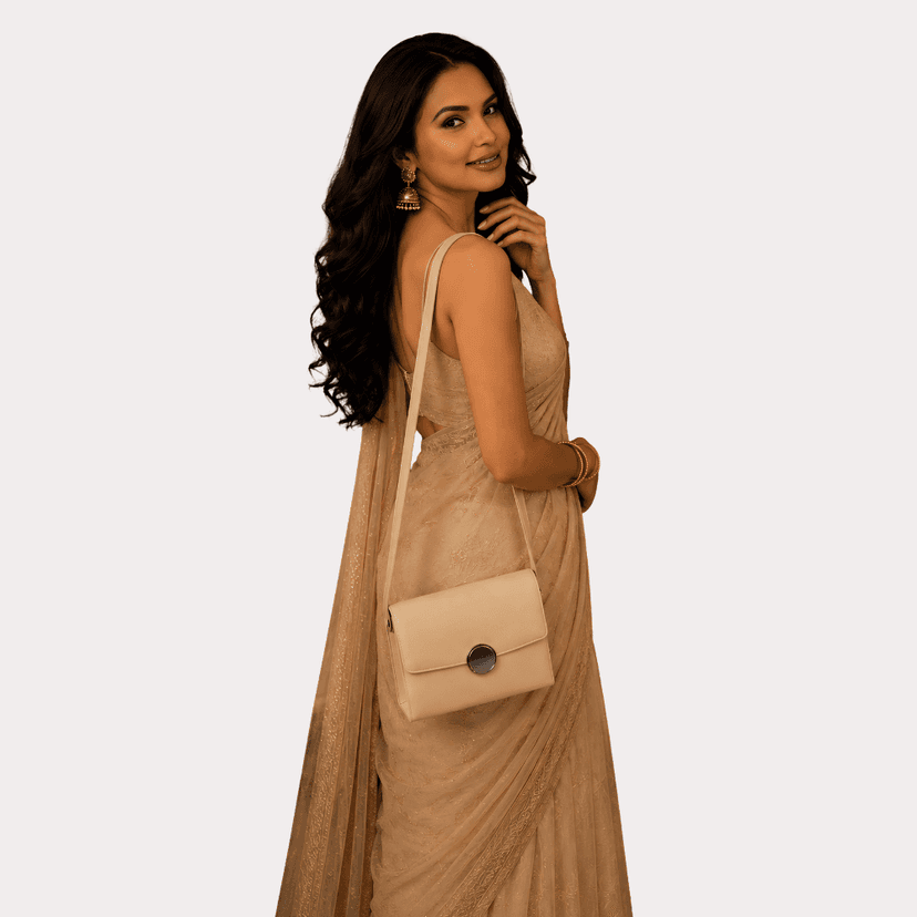 Ivory Aura Elegant Sling Clutch Bag view 3