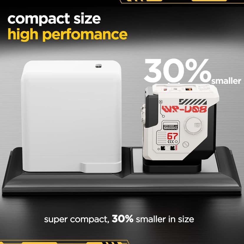 Cybotron 67W GaN Superfast Wall Charger White view 8