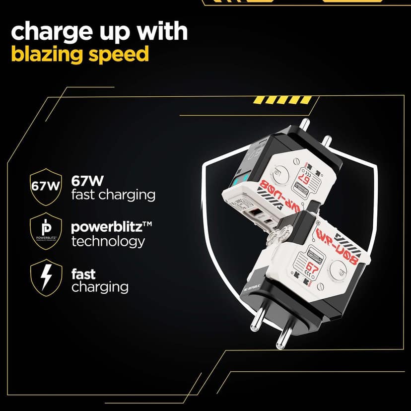 Cybotron 67W GaN Superfast Wall Charger White view 9