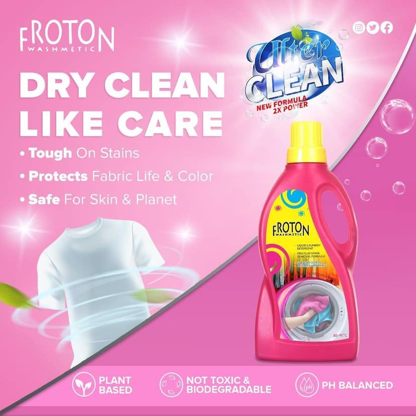 Froton liquid Detergent 500ml pack of 4 view 4