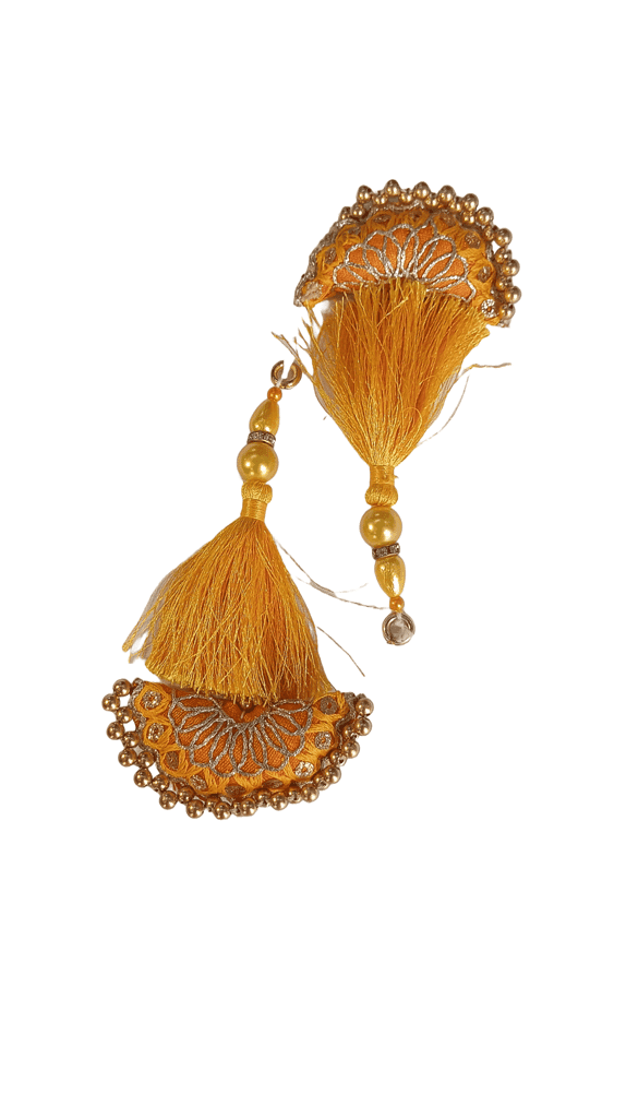 Yellow Hanging Blouse Tassels view 2