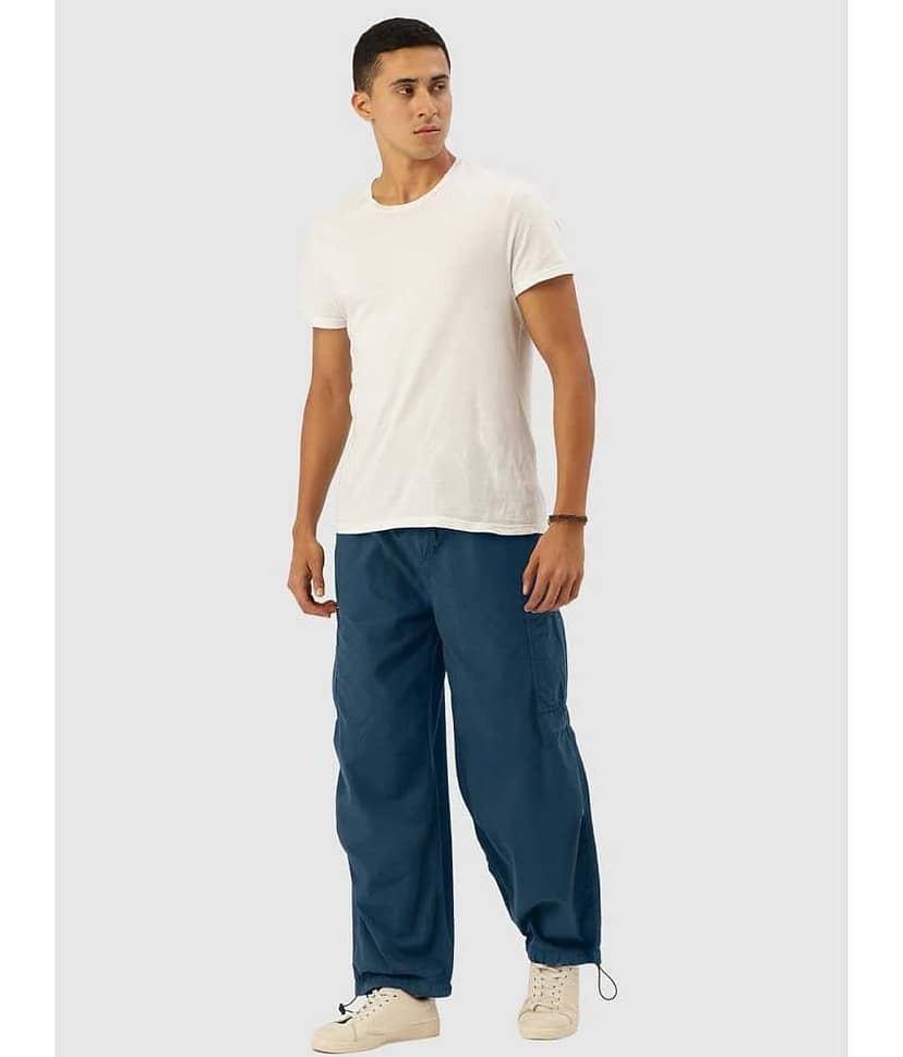Bene Kleed Regular Flat Men's Cargos - Black ( Pack of 1 ) view 5