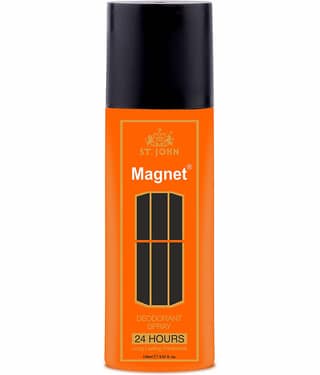 St. John Magnet Woody & Floral, All-Day Freshness Deodorant Spray for Men 150 ml ( Pack of 1 )