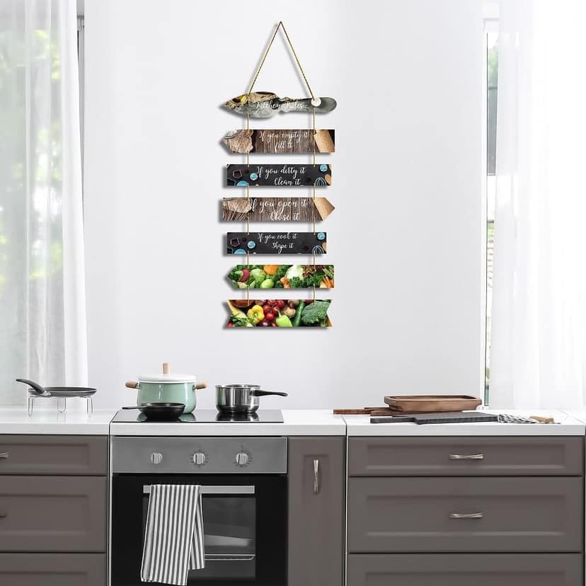Charmor Kitchen Rules Decorative Wall Hanging Decoration for Home | Living Room | Garden | Wall Decoration (WH3404) view 2